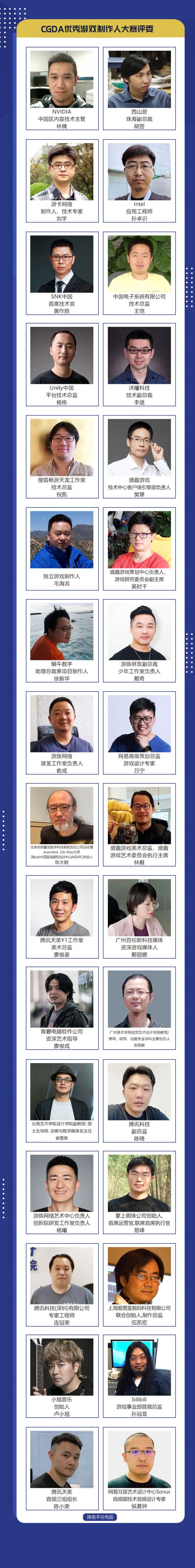 第十五届优秀游戏制作人大赛（2023CGDA）评委阵容公布！(图2)